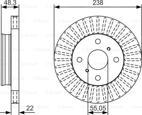 BOSCH 0 986 479 T82 - Disque de frein cwaw.fr