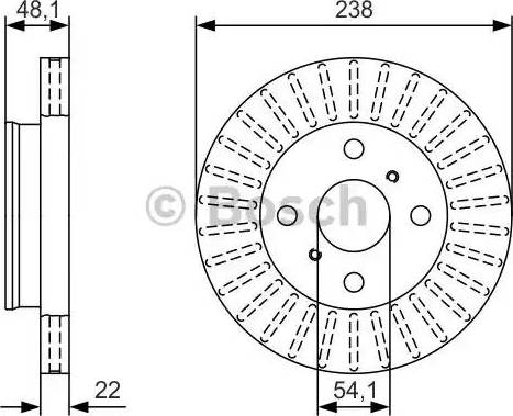 BOSCH 0 986 479 T71 - Disque de frein cwaw.fr