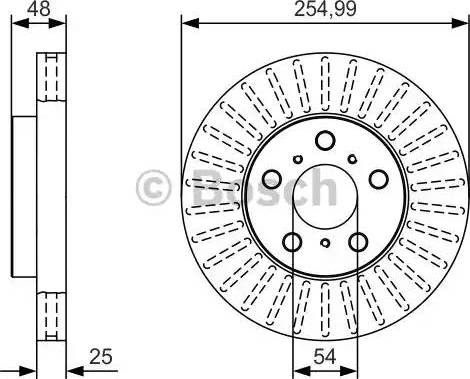 BOSCH 0 986 479 T77 - Disque de frein cwaw.fr