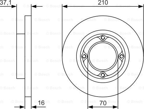 BOSCH 0 986 479 U96 - Disque de frein cwaw.fr