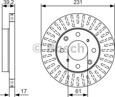 BOSCH 0 986 479 U49 - Disque de frein cwaw.fr