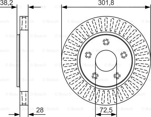 BOSCH 0 986 479 U45 - Disque de frein cwaw.fr