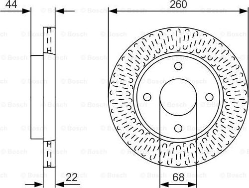 BOSCH 0 986 479 U54 - Disque de frein cwaw.fr