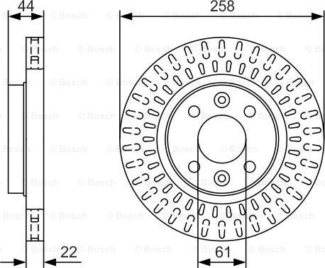 BOSCH 0 986 479 U50 - Disque de frein cwaw.fr