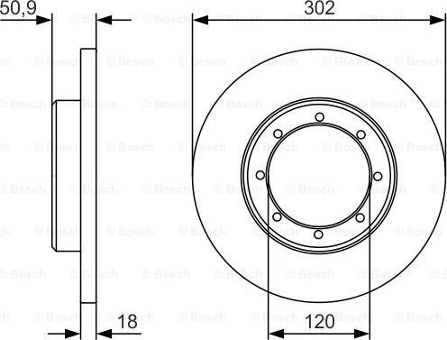 BOSCH 0 986 479 U60 - Disque de frein cwaw.fr