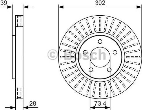 BOSCH 0 986 479 U03 - Disque de frein cwaw.fr