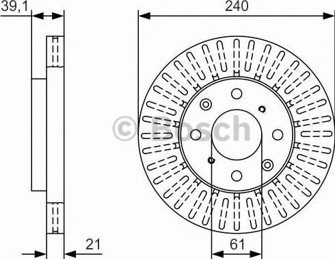 BOSCH 0 986 479 U15 - Disque de frein cwaw.fr