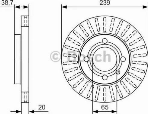 BOSCH 0 986 479 U13 - Disque de frein cwaw.fr