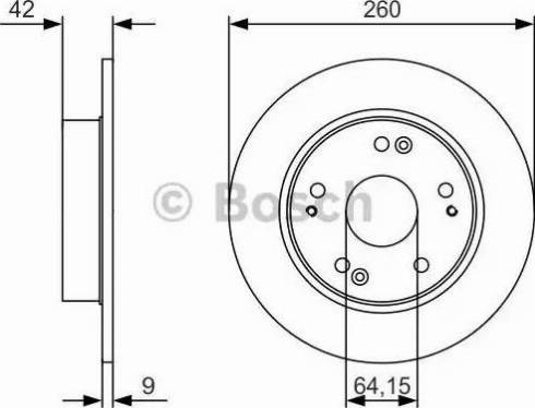 BOSCH 0 986 479 U85 - Disque de frein cwaw.fr