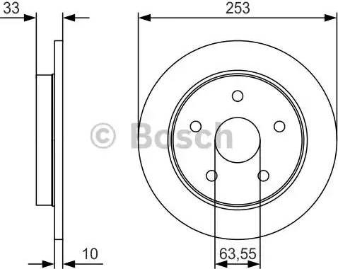 BOSCH 0 986 479 U81 - Disque de frein cwaw.fr