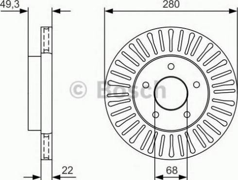 BOSCH 0 986 479 U72 - Disque de frein cwaw.fr