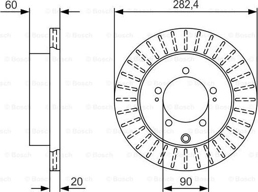 BOSCH 0 986 479 V40 - Disque de frein cwaw.fr