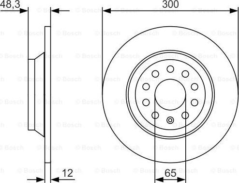 BOSCH 0 986 479 V01 - Disque de frein cwaw.fr