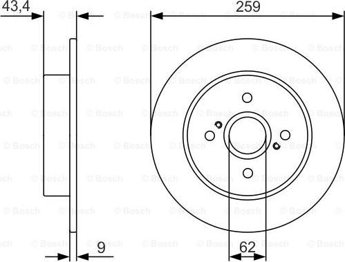 BOSCH 0 986 479 V07 - Disque de frein cwaw.fr