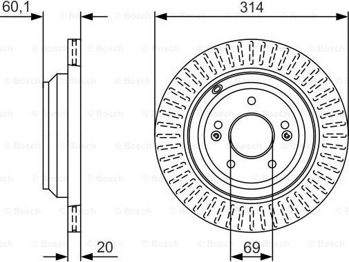 BOSCH 0 986 479 V11 - Disque de frein cwaw.fr