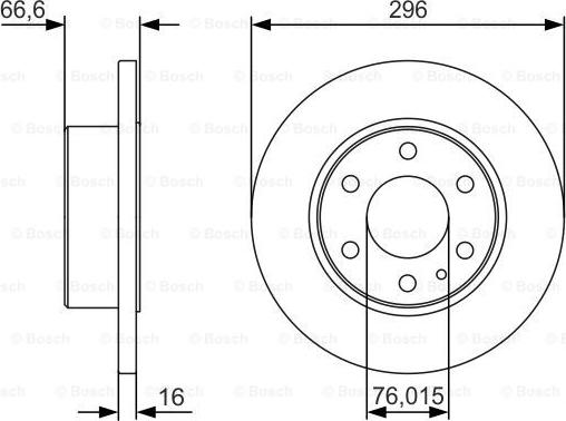 BOSCH 0 986 479 V17 - Disque de frein cwaw.fr