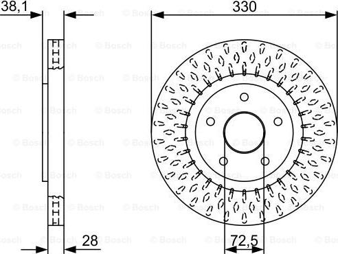 BOSCH 0 986 479 V85 - Disque de frein cwaw.fr