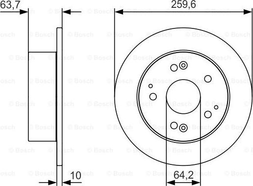 BOSCH 0 986 479 V39 - Disque de frein cwaw.fr