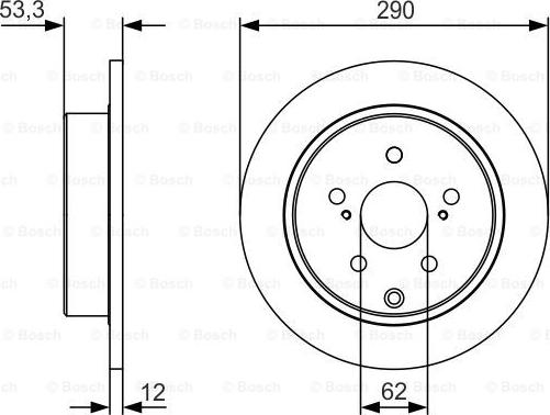 BOSCH 0 986 479 V25 - Disque de frein cwaw.fr