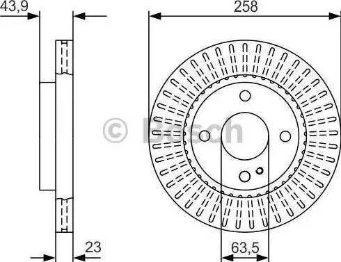 BOSCH 0 986 479 V27 - Disque de frein cwaw.fr