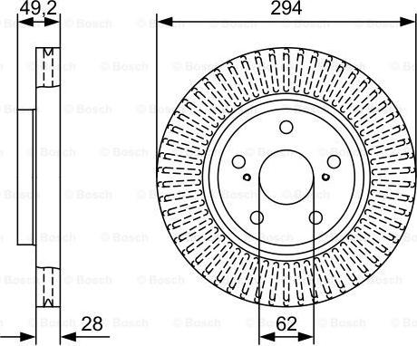 BOSCH 0 986 479 W40 - Disque de frein cwaw.fr