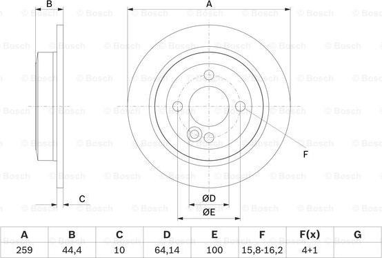 BOSCH 0 986 479 W58 - Disque de frein cwaw.fr