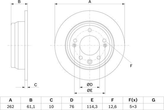 BOSCH 0 986 479 W64 - Disque de frein cwaw.fr