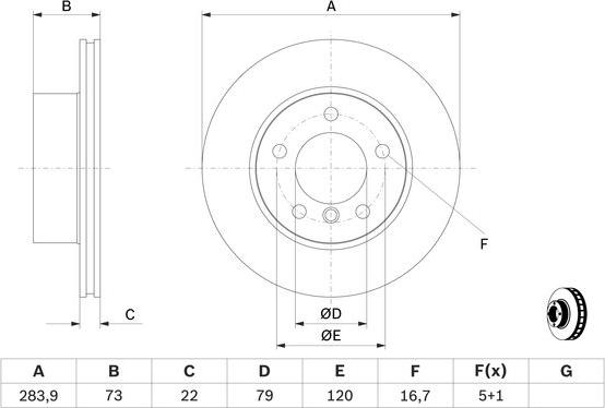 BOSCH 0 986 479 W60 - Disque de frein cwaw.fr