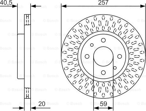 BOSCH 0 986 479 W68 - Disque de frein cwaw.fr