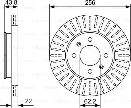 BOSCH 0 986 479 W05 - Disque de frein cwaw.fr