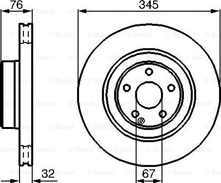 BOSCH 0 986 478 964 - Disque de frein cwaw.fr