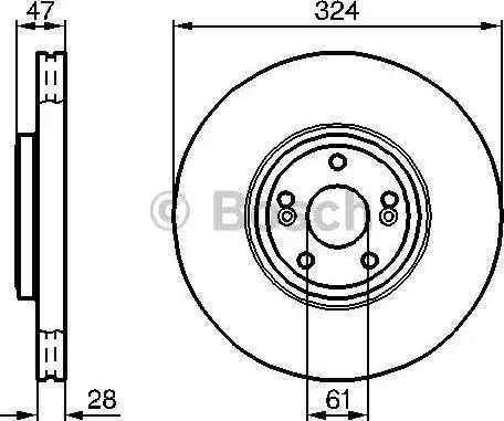 BOSCH 0 986 478 972 - Disque de frein cwaw.fr