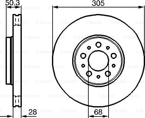 BOSCH 0 986 478 494 - Disque de frein cwaw.fr