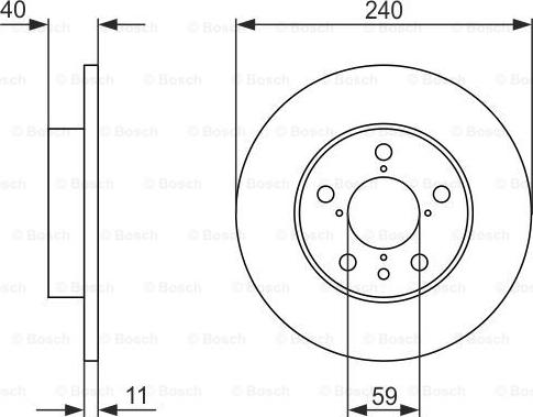 BOSCH 0 986 478 444 - Disque de frein cwaw.fr