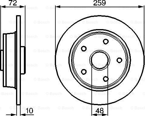 BOSCH 0 986 478 440 - Disque de frein cwaw.fr