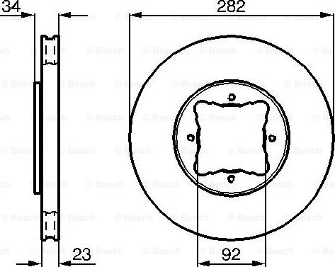 BOSCH 0 986 478 448 - Disque de frein cwaw.fr