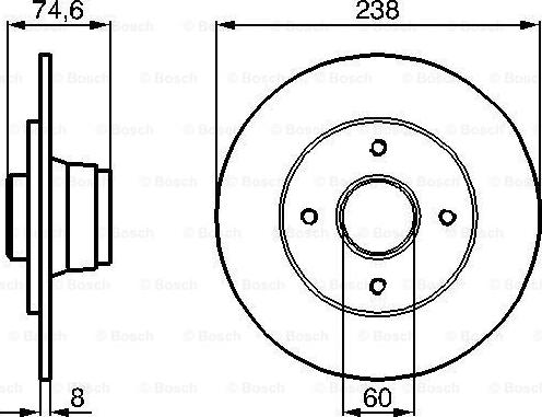 BOSCH 0 986 478 442 - Disque de frein cwaw.fr