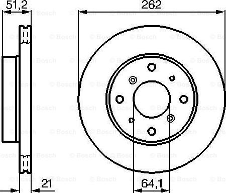 BOSCH 0 986 478 447 - Disque de frein cwaw.fr