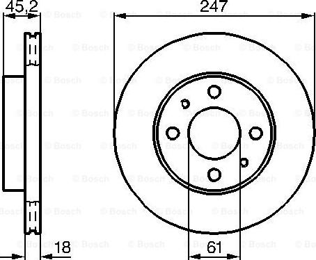 BOSCH 0 986 478 459 - Disque de frein cwaw.fr