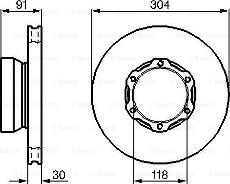 BOSCH 0 986 478 456 - Disque de frein cwaw.fr