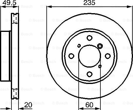 BOSCH 0 986 478 450 - Disque de frein cwaw.fr