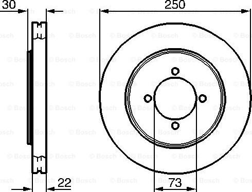 BOSCH 0 986 478 458 - Disque de frein cwaw.fr