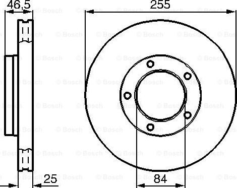 BOSCH 0 986 478 452 - Disque de frein cwaw.fr