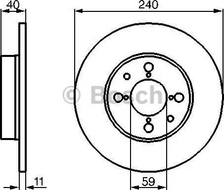 BOSCH 0 986 478 462 - Disque de frein cwaw.fr