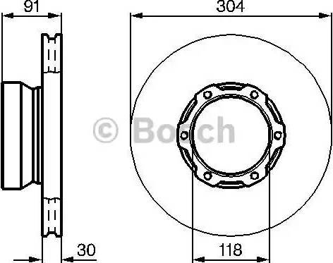 BOSCH 0 986 478 406 - Disque de frein cwaw.fr