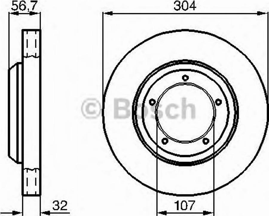 BOSCH 0 986 478 411 - Disque de frein cwaw.fr