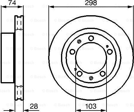 BOSCH 0 986 478 418 - Disque de frein cwaw.fr