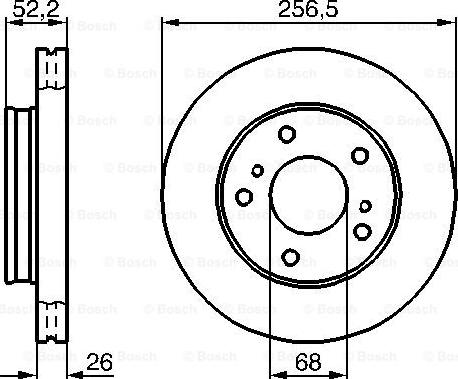 BOSCH 0 986 478 485 - Disque de frein cwaw.fr