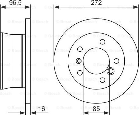 BOSCH 0 986 479 B33 - Disque de frein cwaw.fr