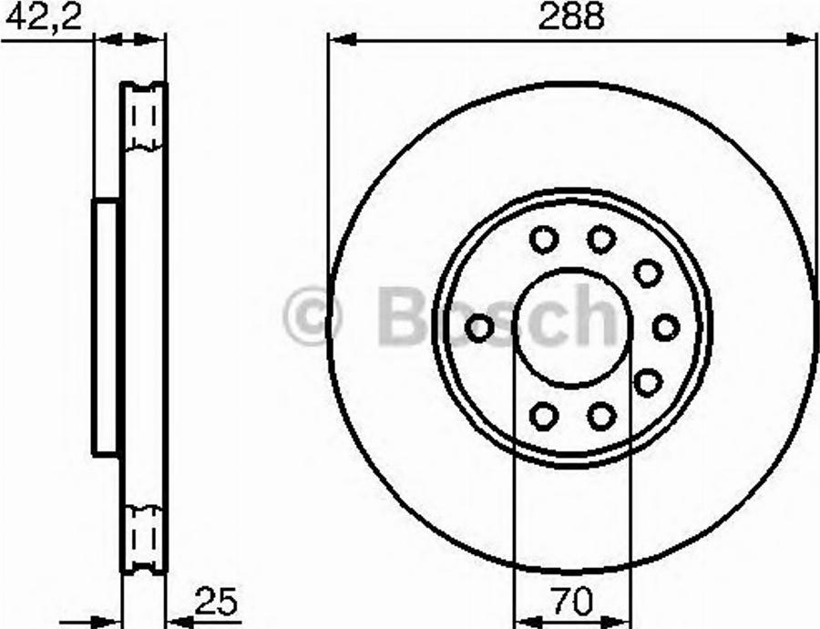 BOSCH 0 986 478 423 - Disque de frein cwaw.fr